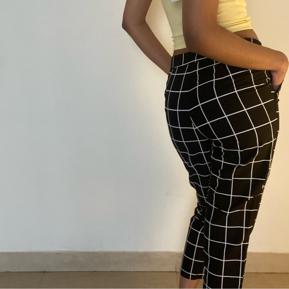 Vero moda Cotton checked pants / checker trousers - Picture 9 of 11